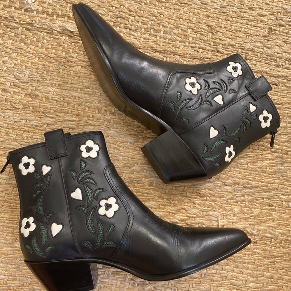 Loeffler Randall Joni Western Womens Ankle Boots - Picture 3 of 9